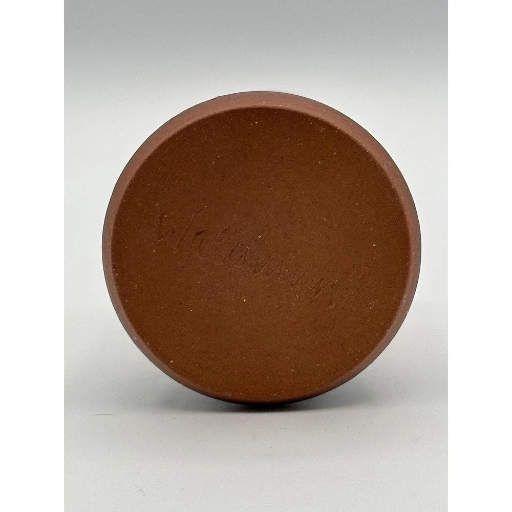 Artist Signed Studio Pottery Tumbler Handmade Ceramic Cup